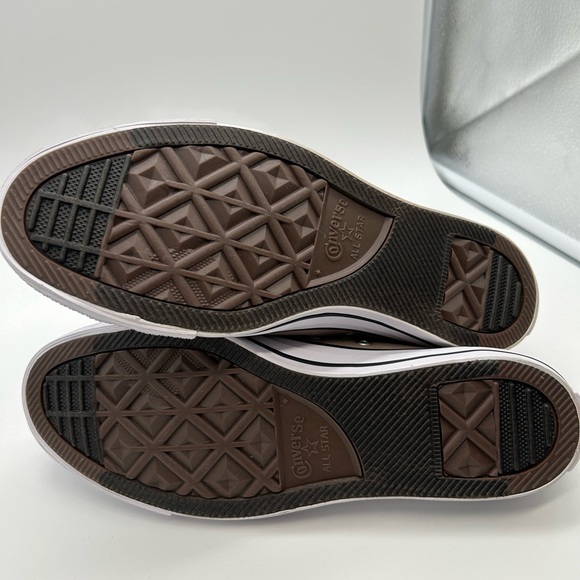 Converse High-Top Sneakers in Tan and White - Picture 4 of 4